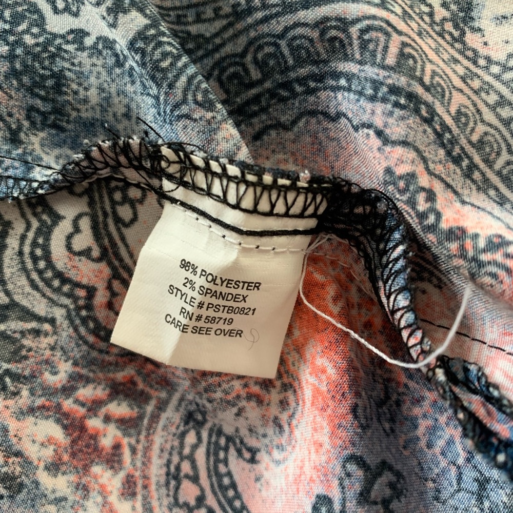 Notations Button Down With Paisley Pattern - Picture 10 of 15